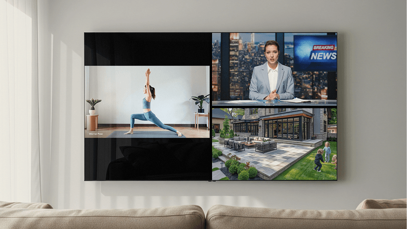 Three screen setup