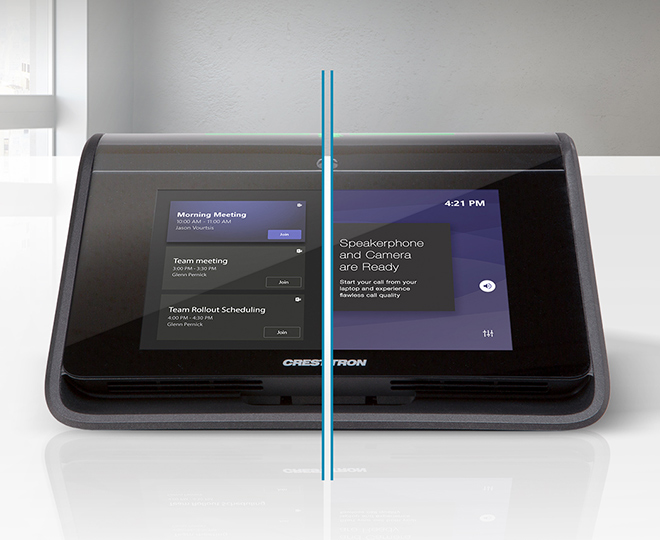 crestron soundbar with camera