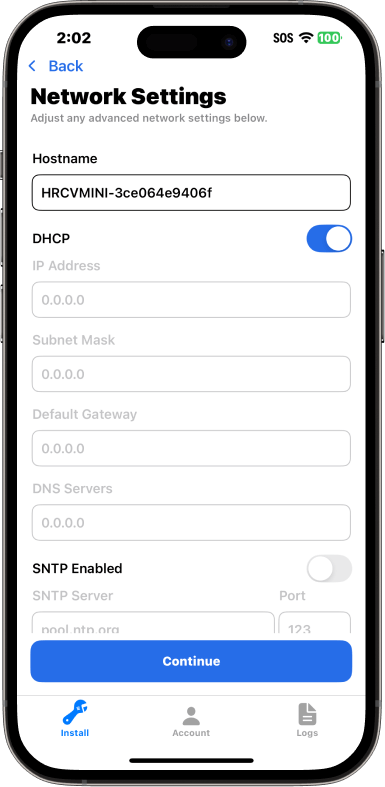 Adjust any advanced network settings