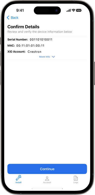 Confirm details to establish Bluetooth® connection