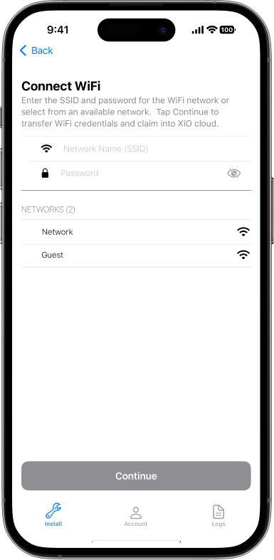 Connect device to Wi-Fi® communications