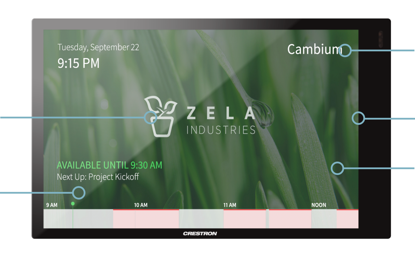 crestron room scheduling office 365